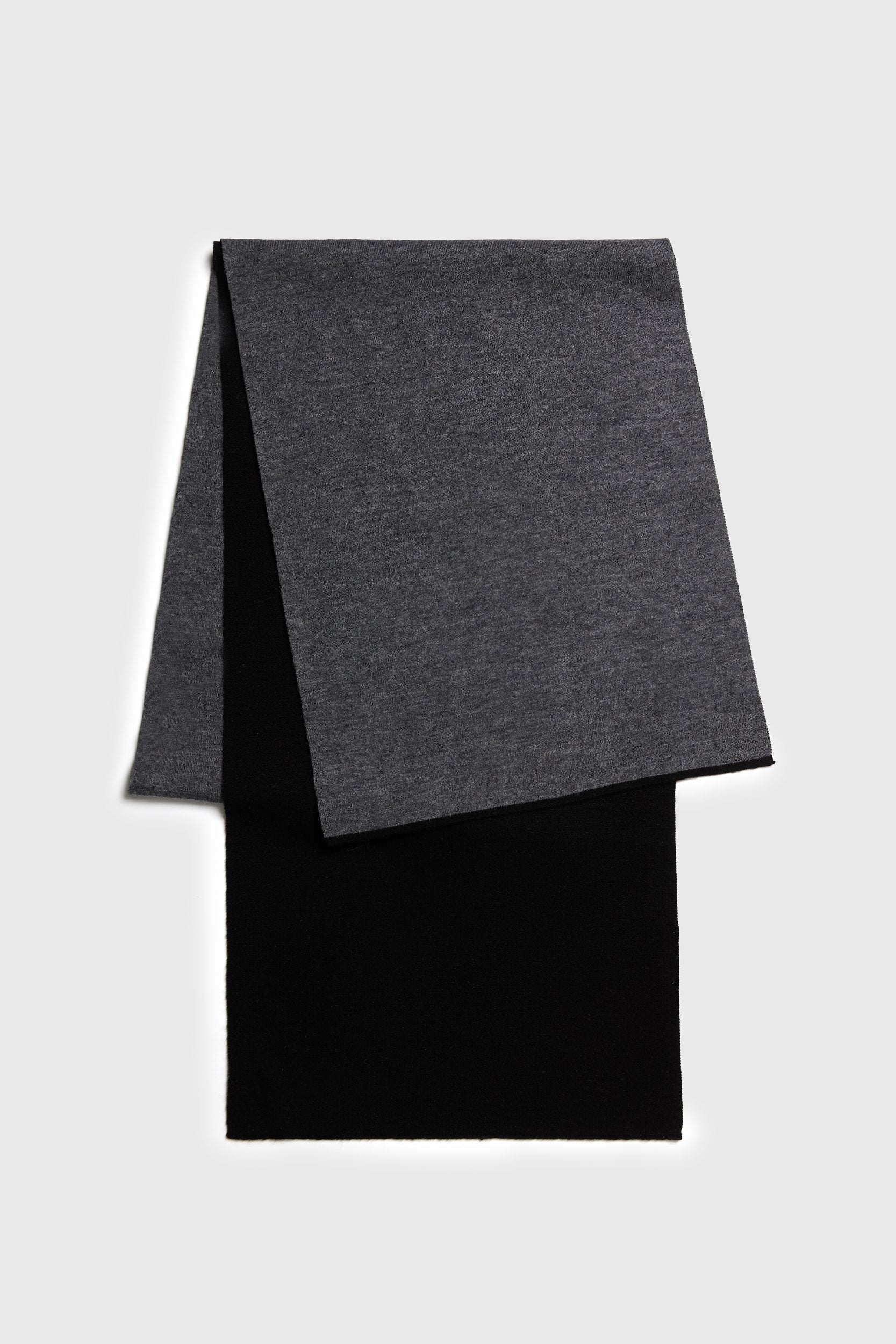 Bicolour merino scarf