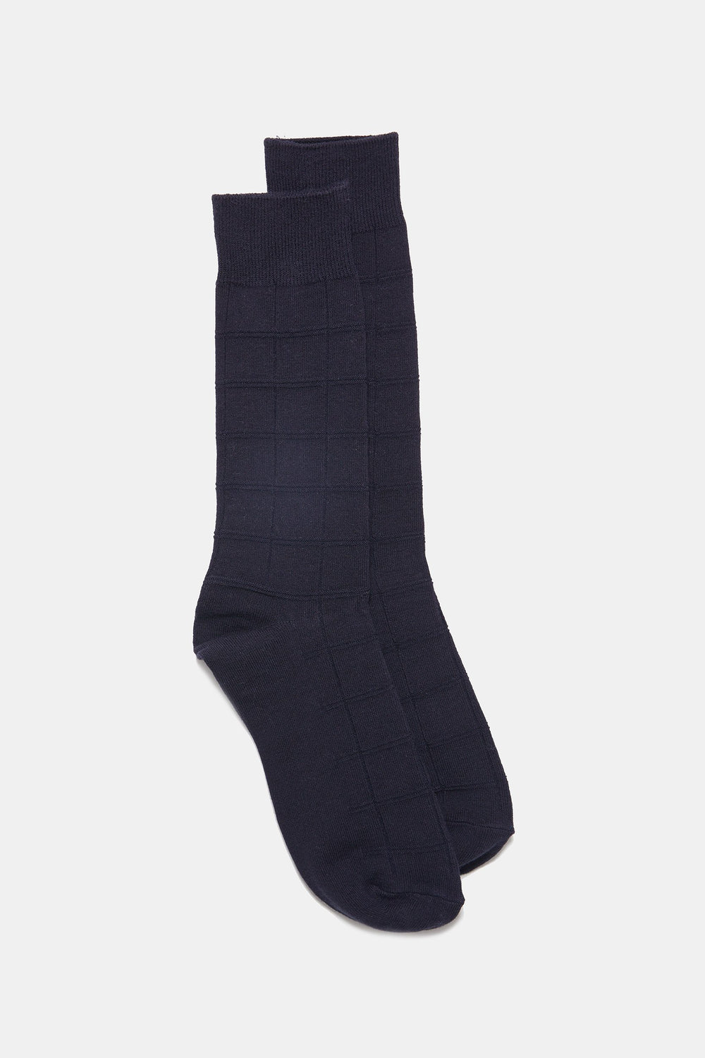 Bas de coton à motif damier