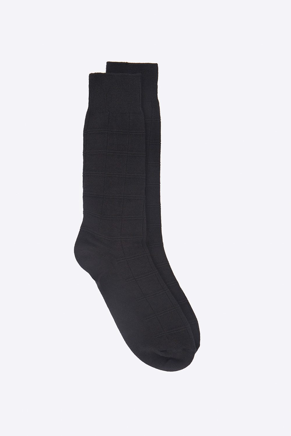 Bas de coton à motif damier