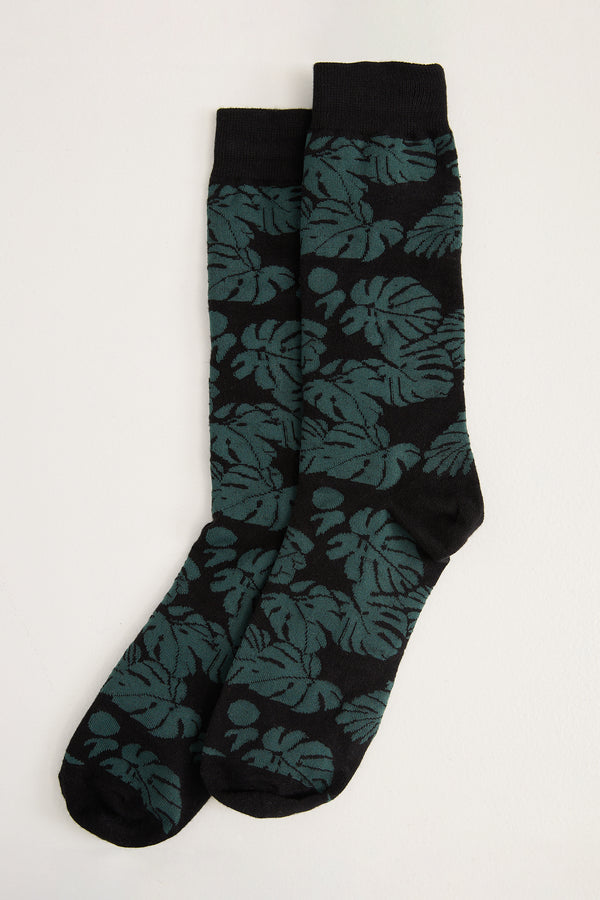 Tropical pattern socks