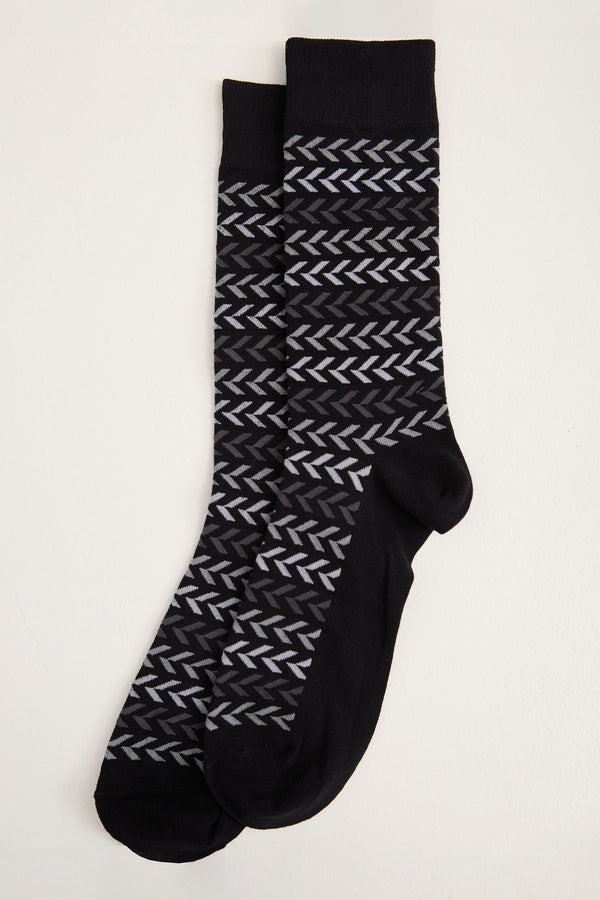 Chevron pattern socks
