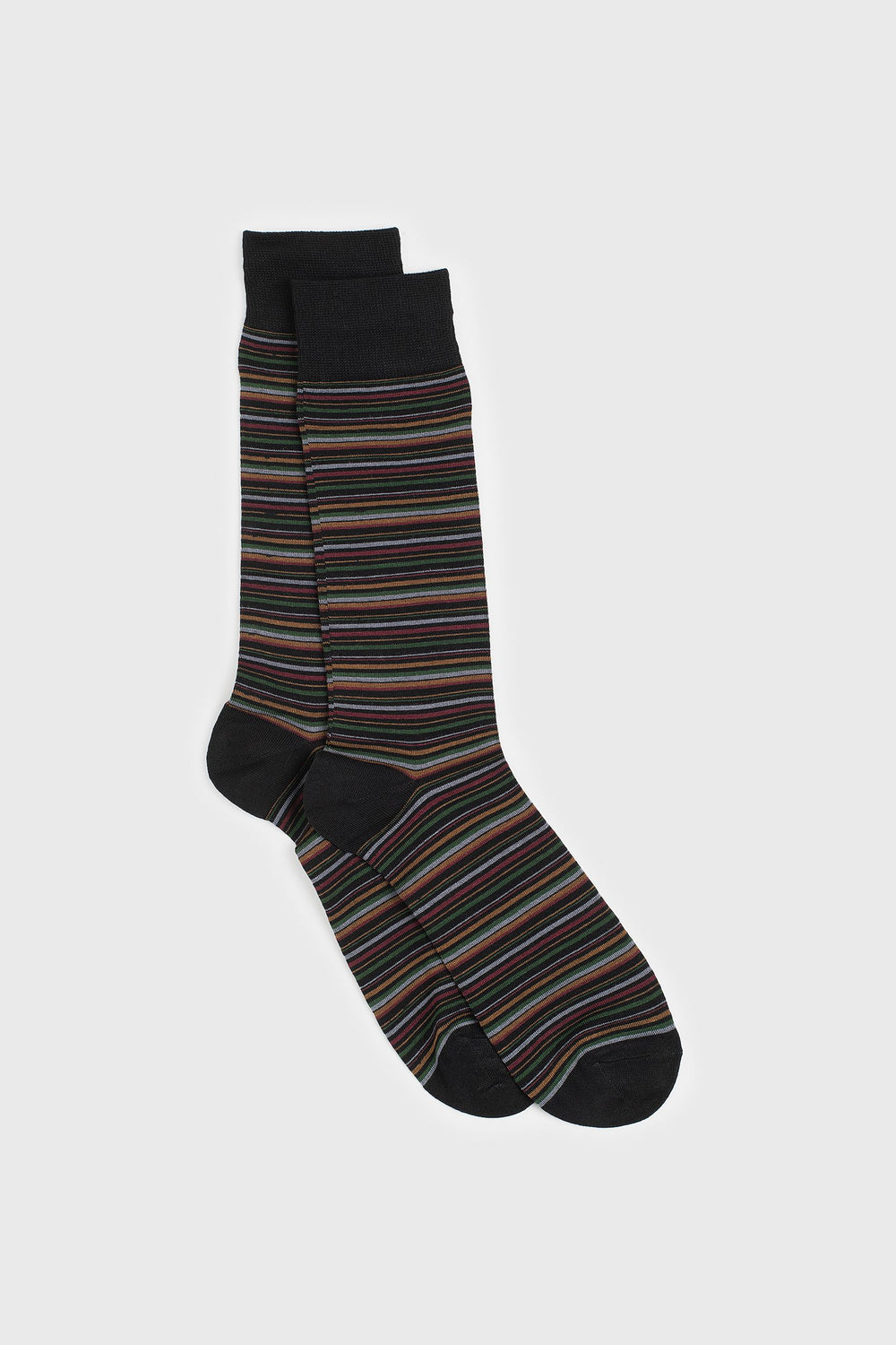 Chaussettes à rayures multicolores