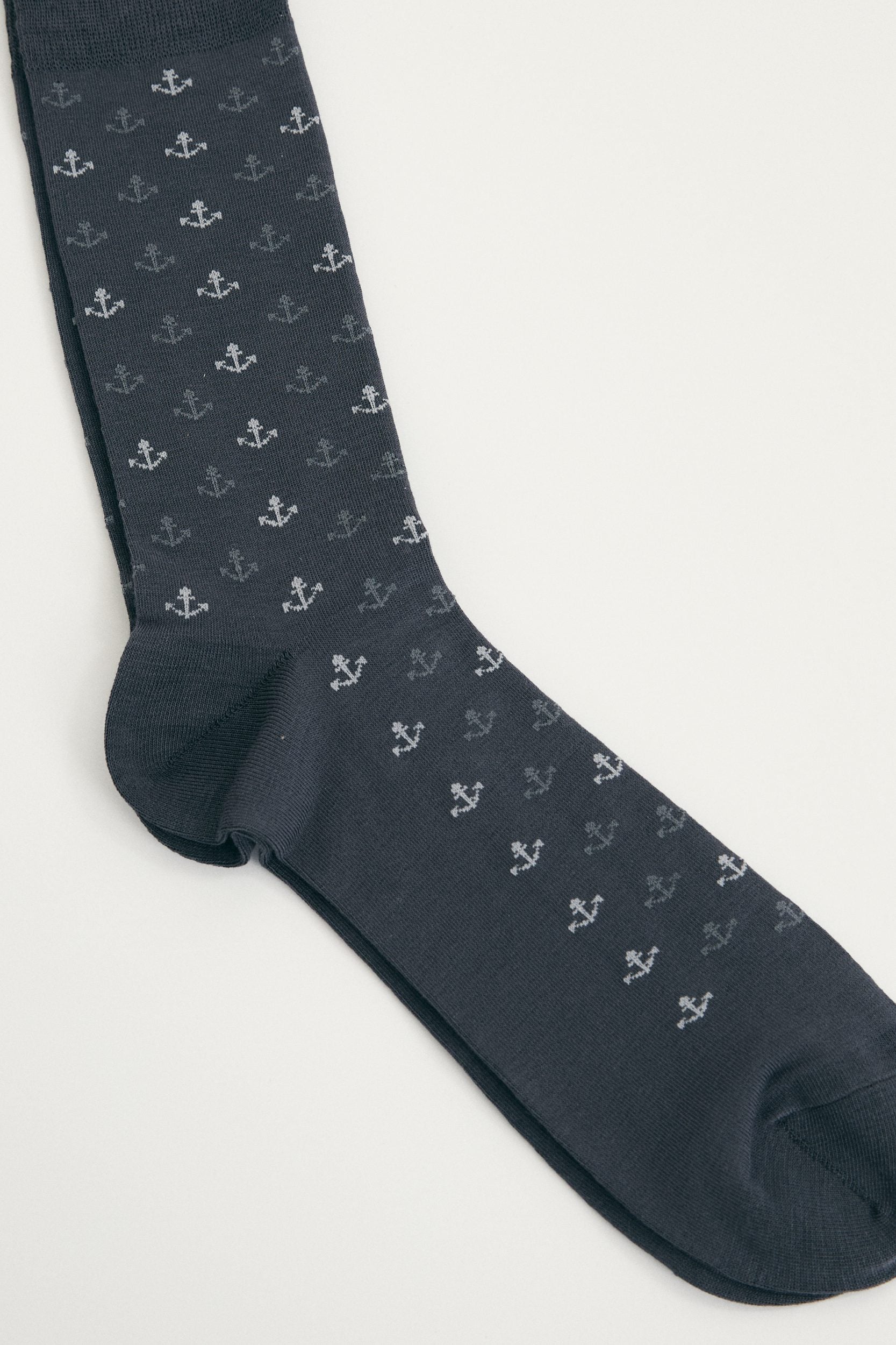 Chaussettes avec motifs d'ancres