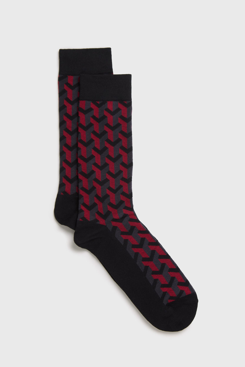 Chaussettes à motifs géométriques