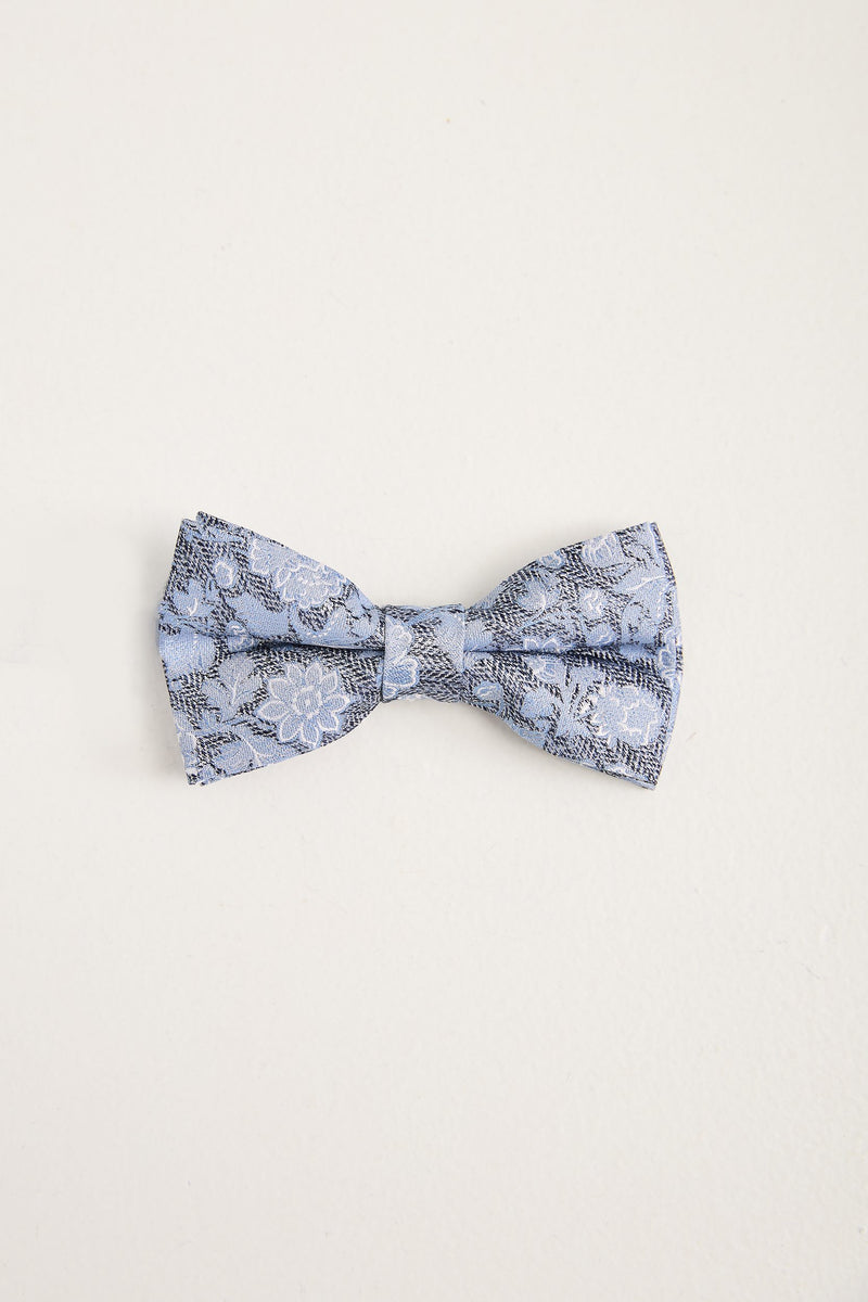Floral pattern silk bow tie
