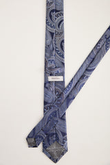 Paisley pattern silk tie