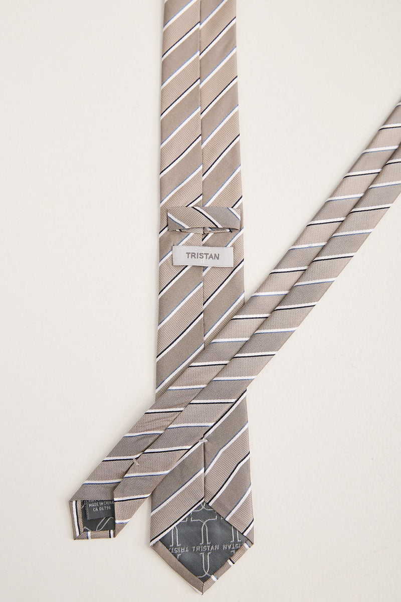 Striped silk tie