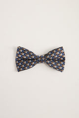 Micro pattern silk bow tie