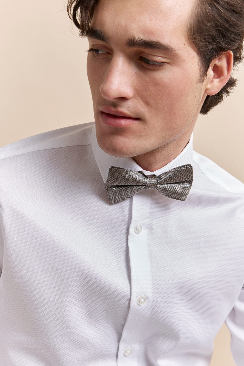 Nœud papillon de soie jacquard