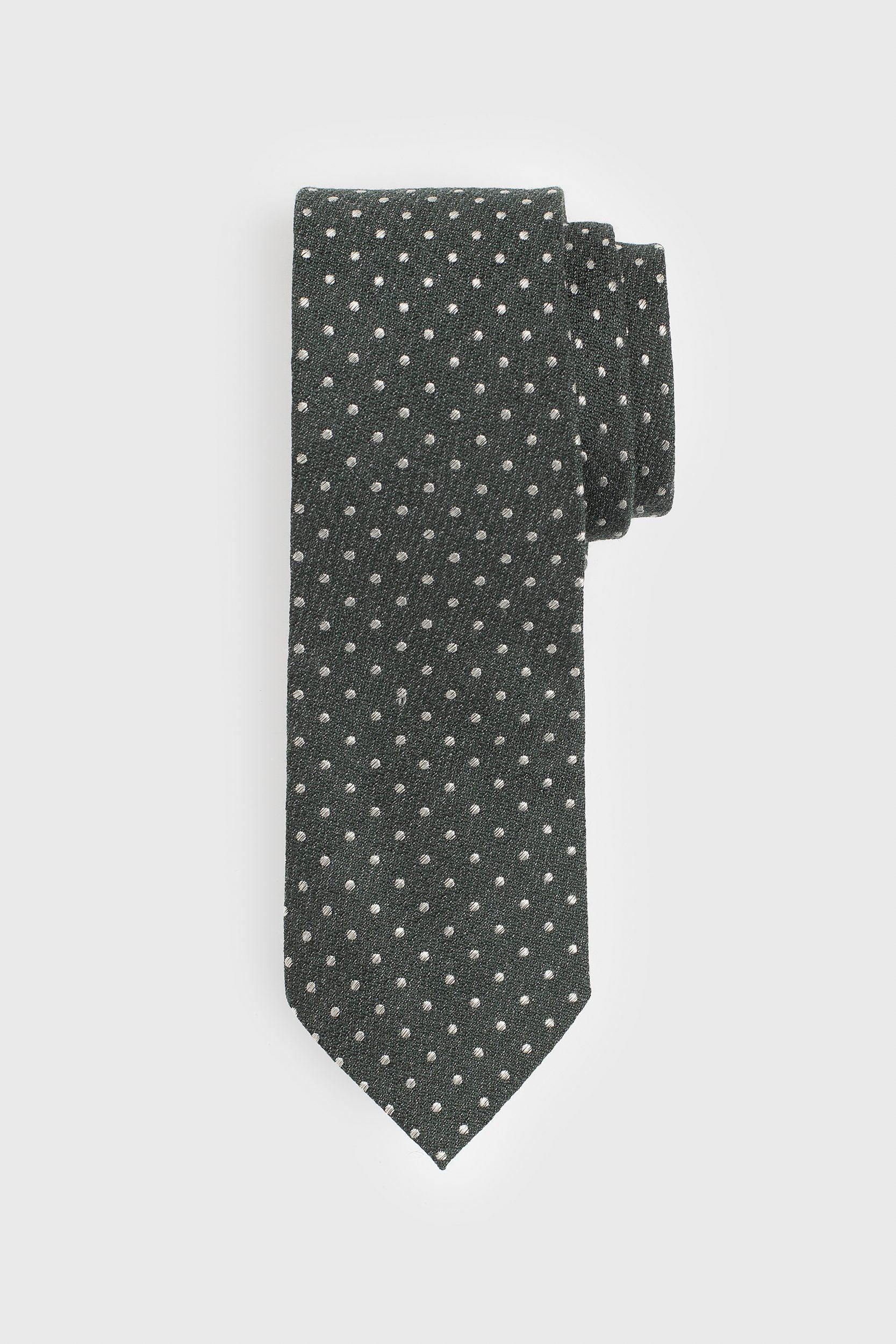 Cravate jacquard à pois