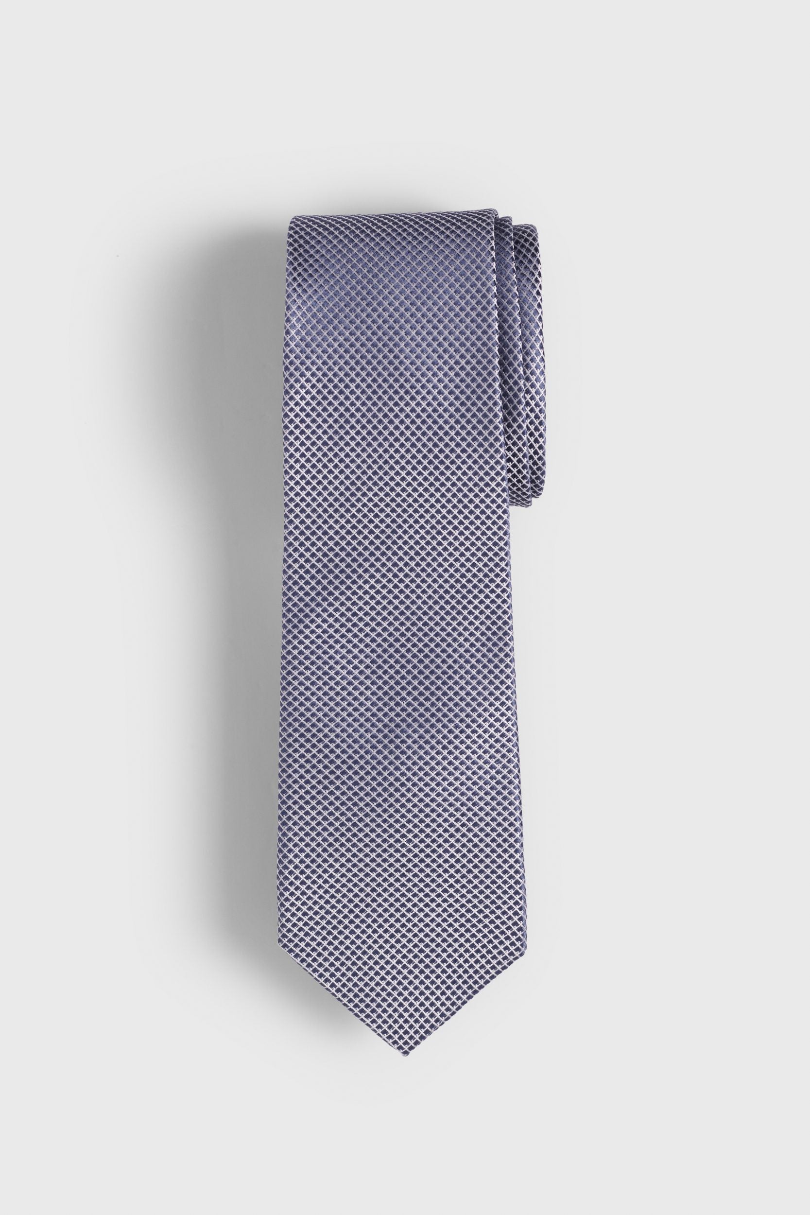 Chekered jacquard tie
