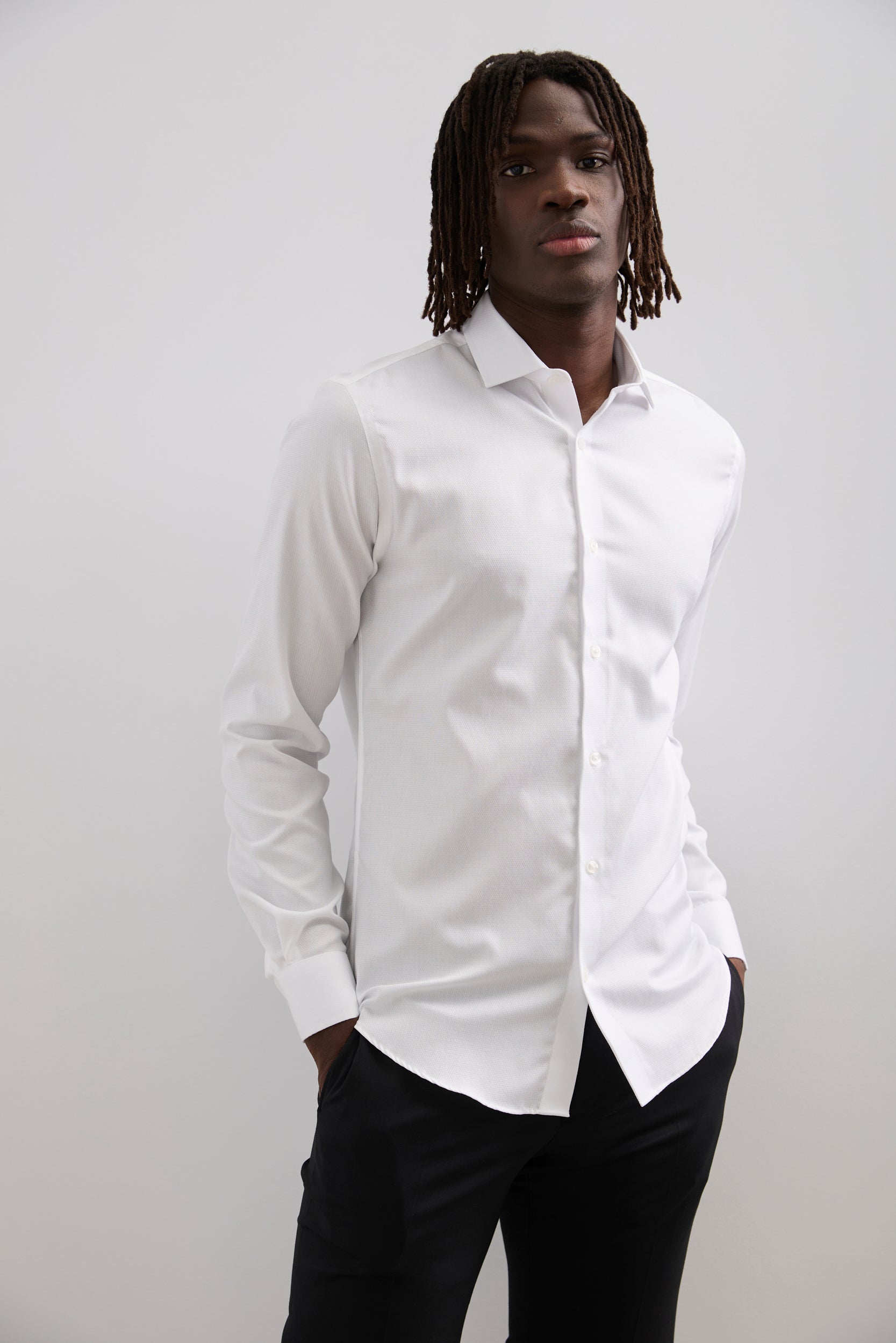 Chemise texturée sans repassage