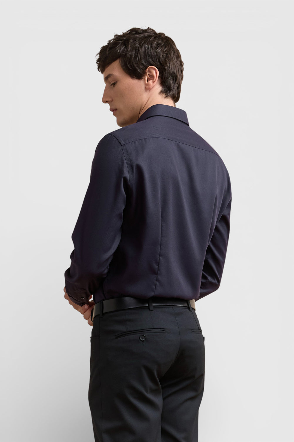 Chemise texturée sans repassage