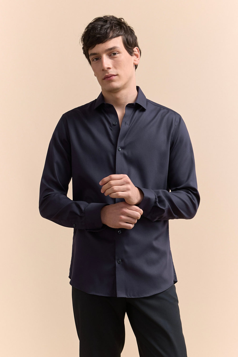Chemise texturée Extra-ajustée sans repa