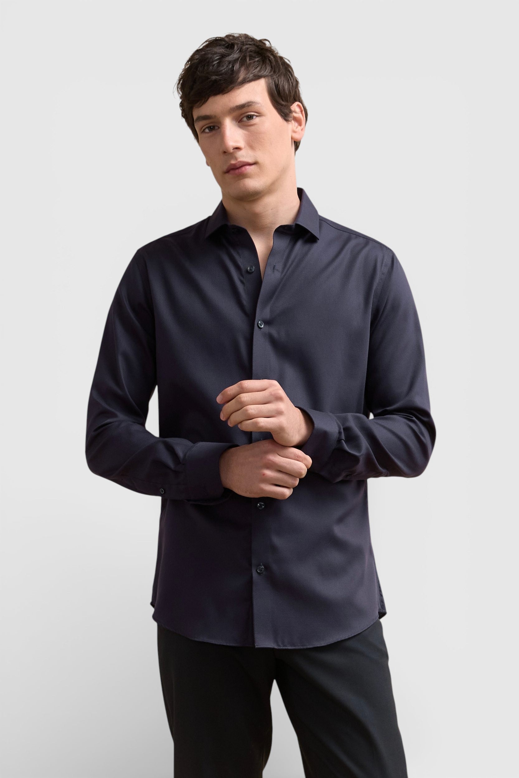 Chemise texturée sans repassage
