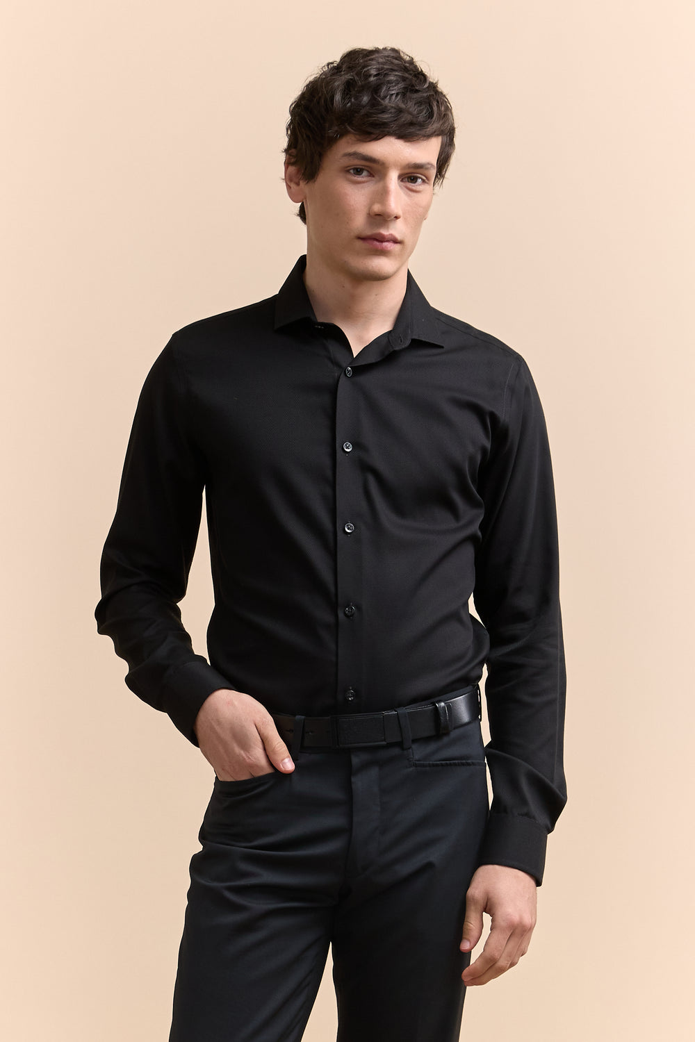 Chemise texturée Extra-ajustée sans repa