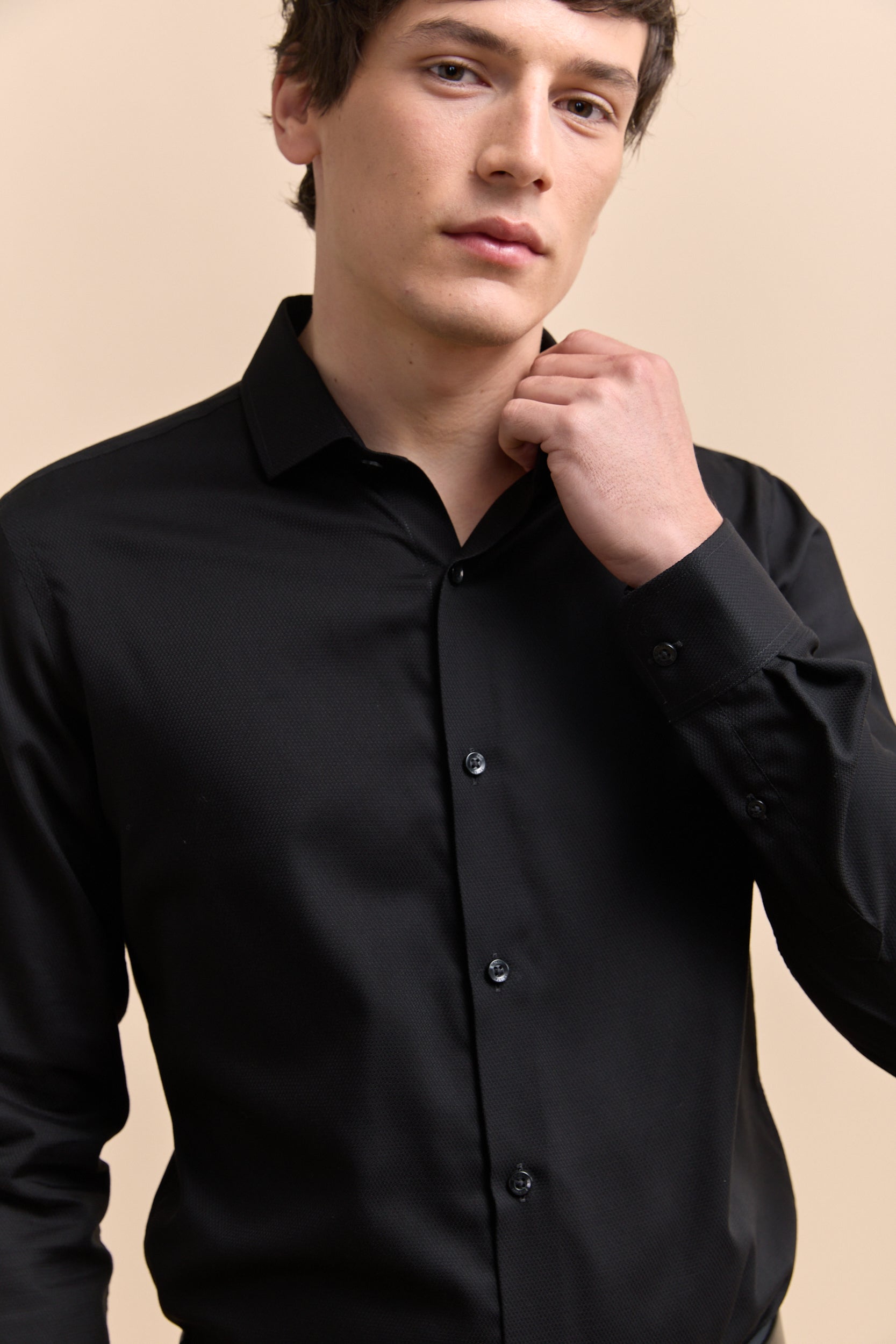 Chemise texturée Extra-ajustée sans repa