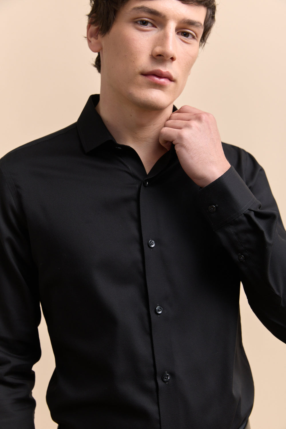 Chemise texturée Extra-ajustée sans repa