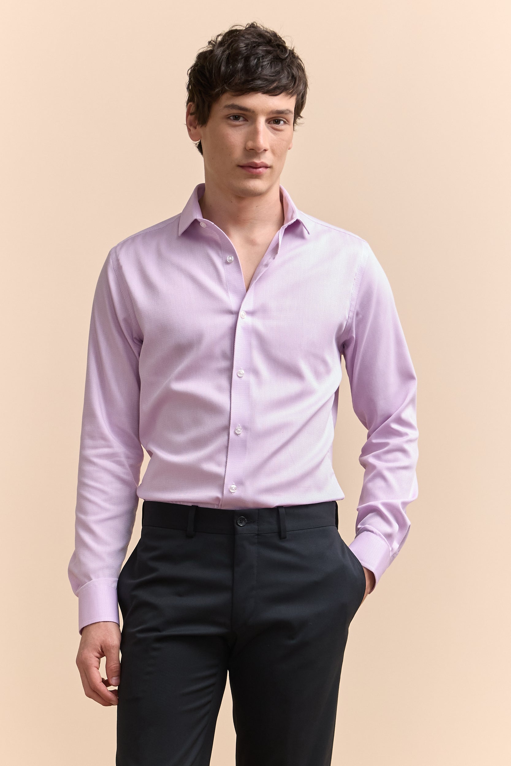 Chemise texturée Extra-ajustée sans repa
