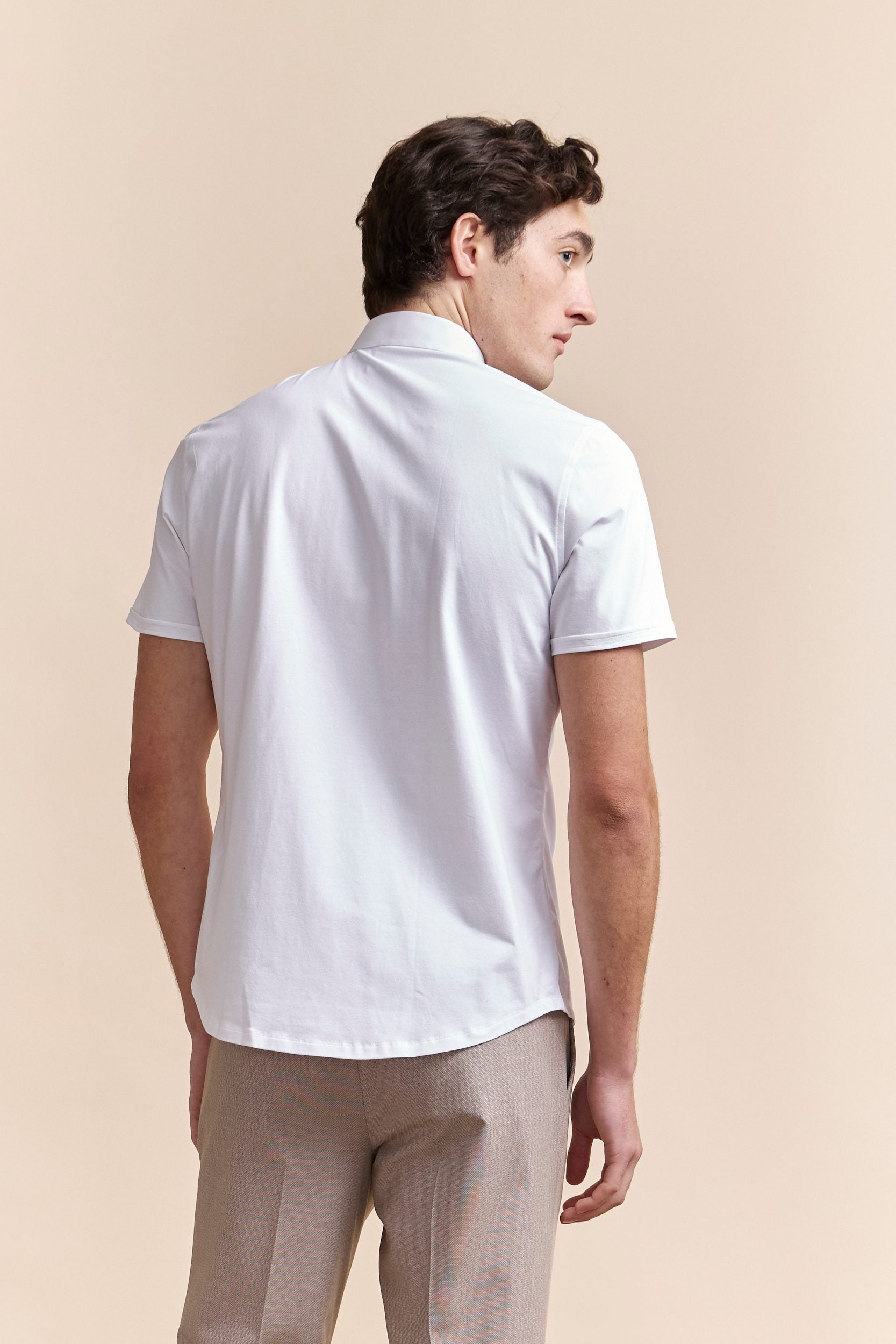 Chemise dos jersey ajustée