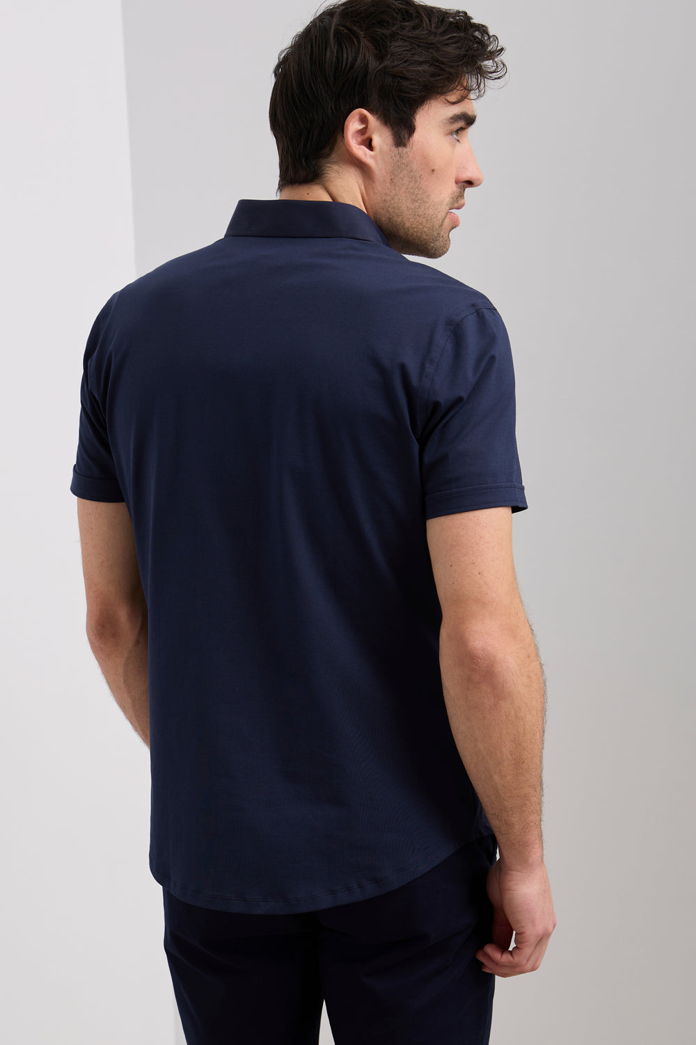 Chemise dos jersey ajustée