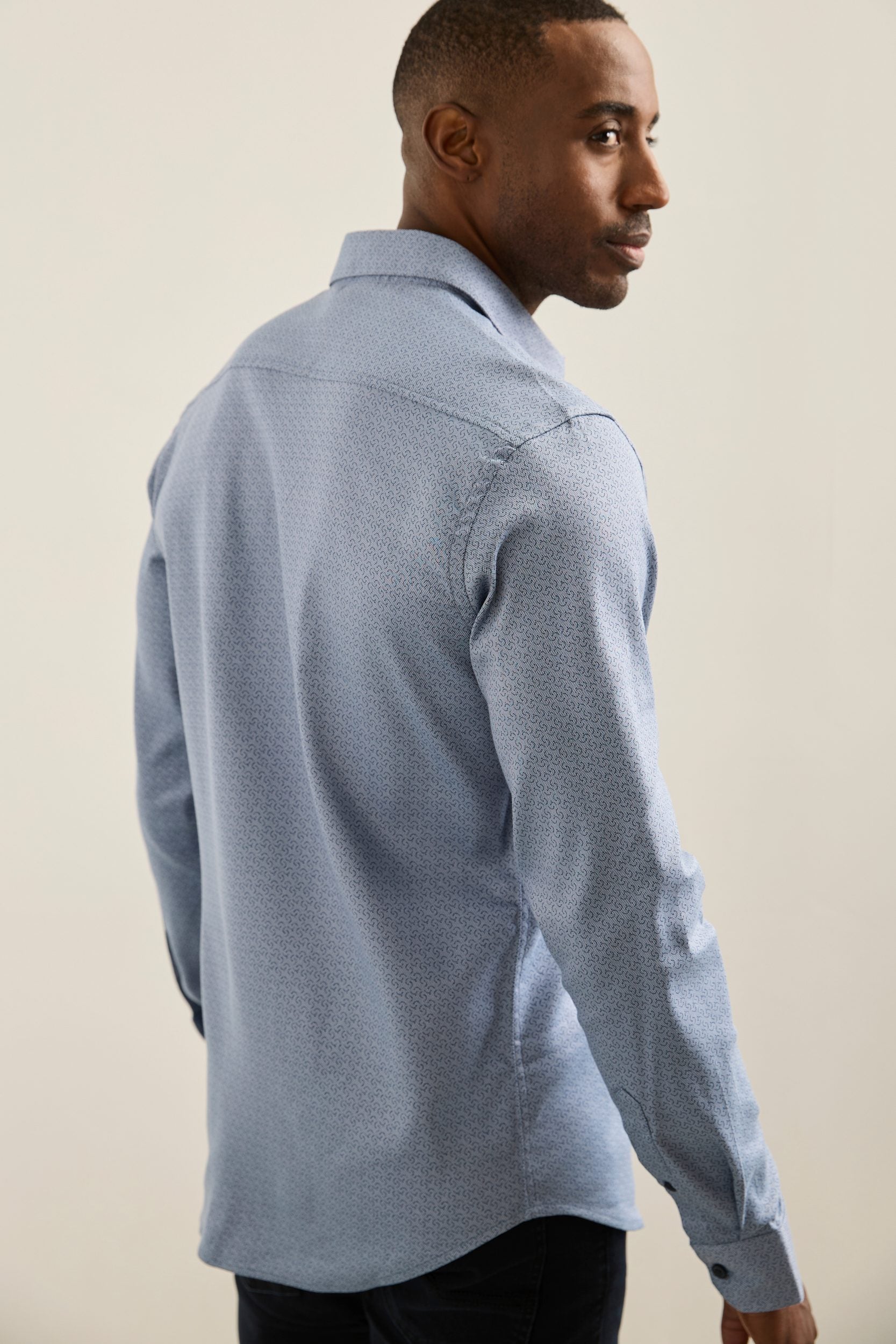 Chemise imprimée extensible fit Ajustée