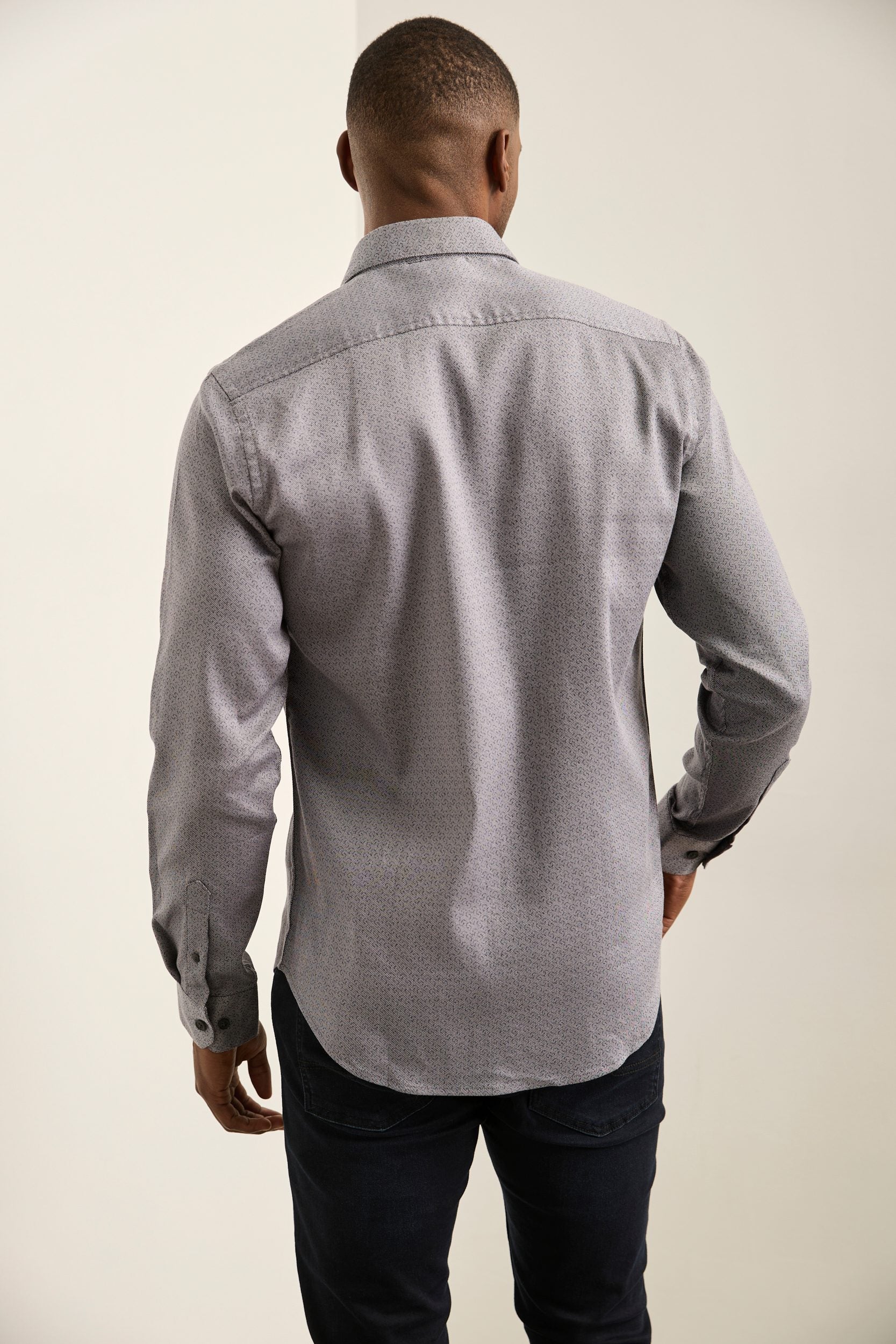 Chemise imprimée extensible fit Ajustée