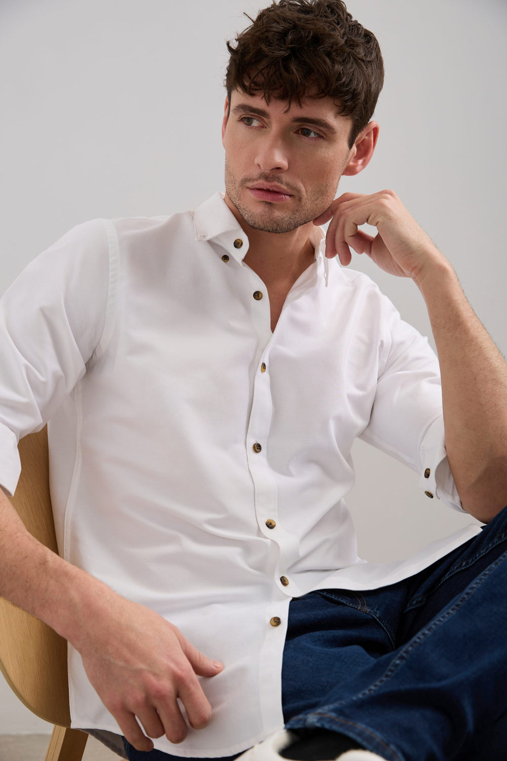 Chemise oxford semi-ajustée