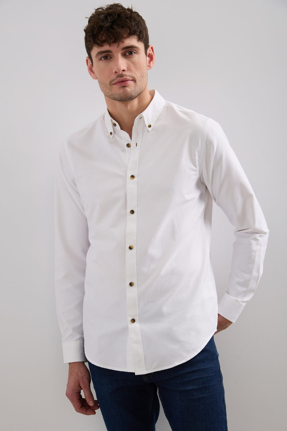 Chemise oxford semi-ajustée