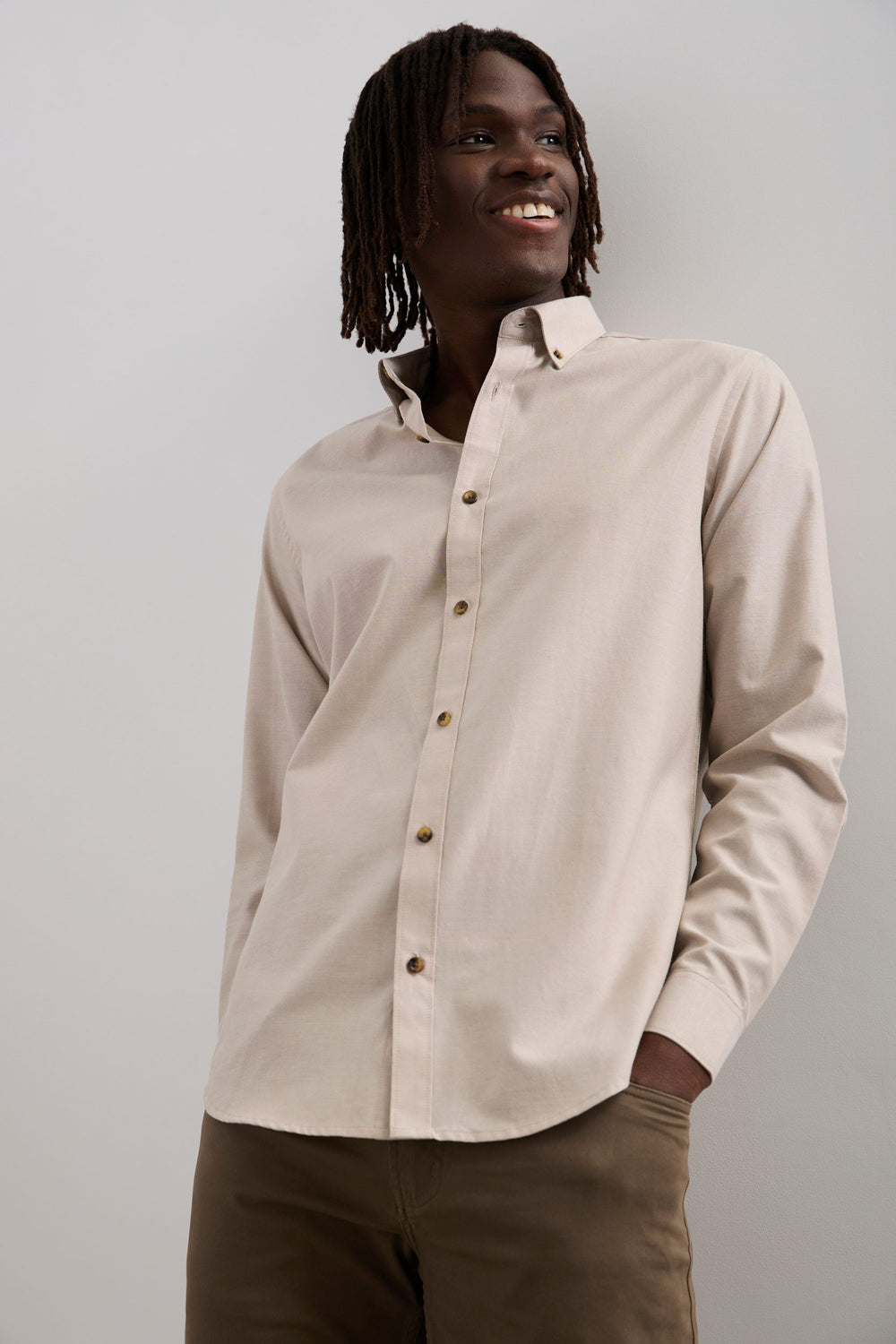 Chemise oxford semi-ajustée