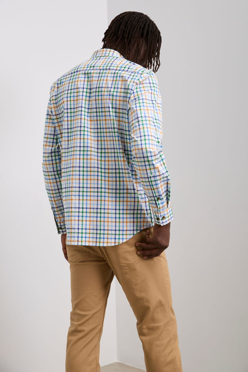 Semi-fitted check shirt