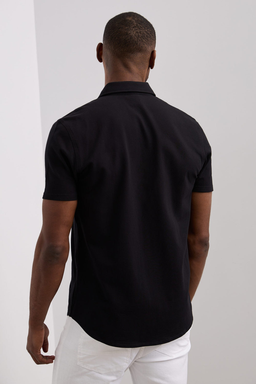 Short sleeve pique shirt