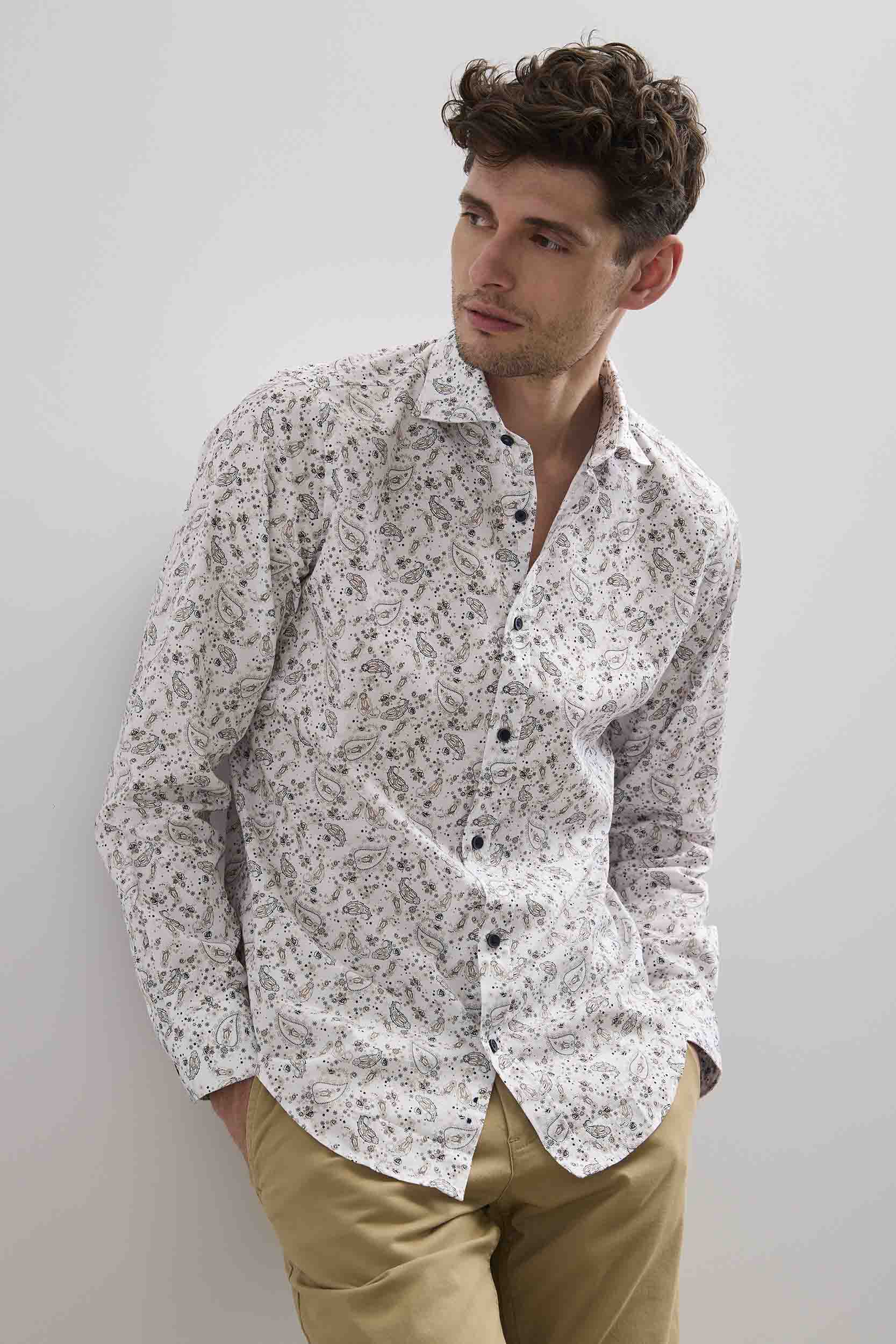 Chemise à motif cachemire
