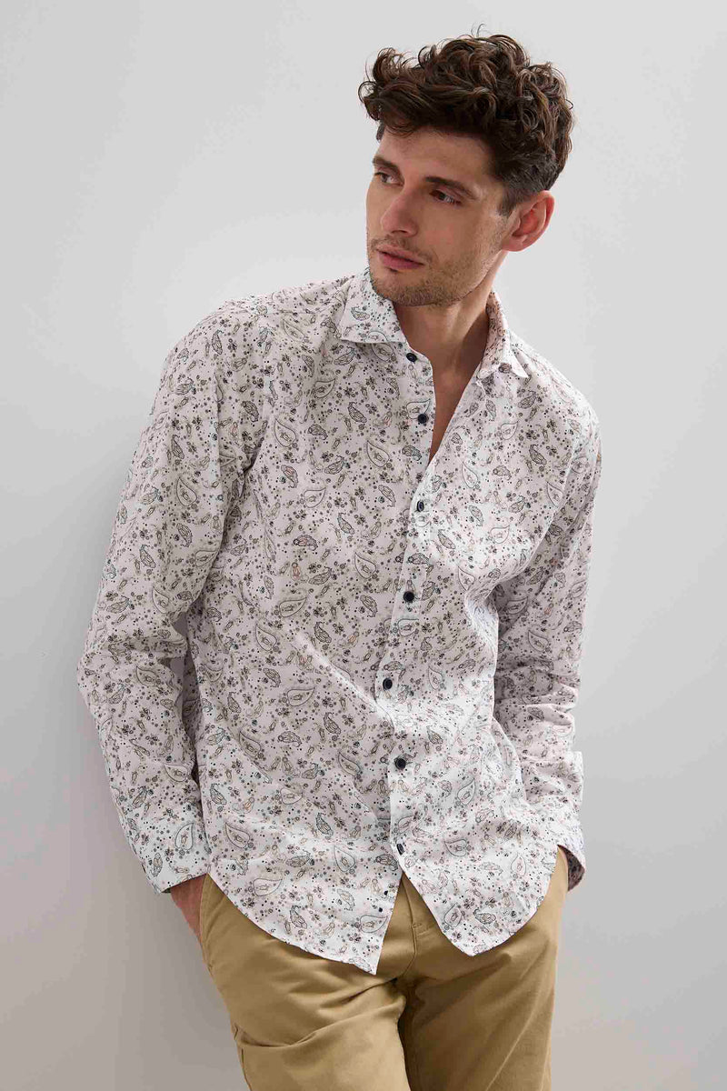 Fitted paisley shirt