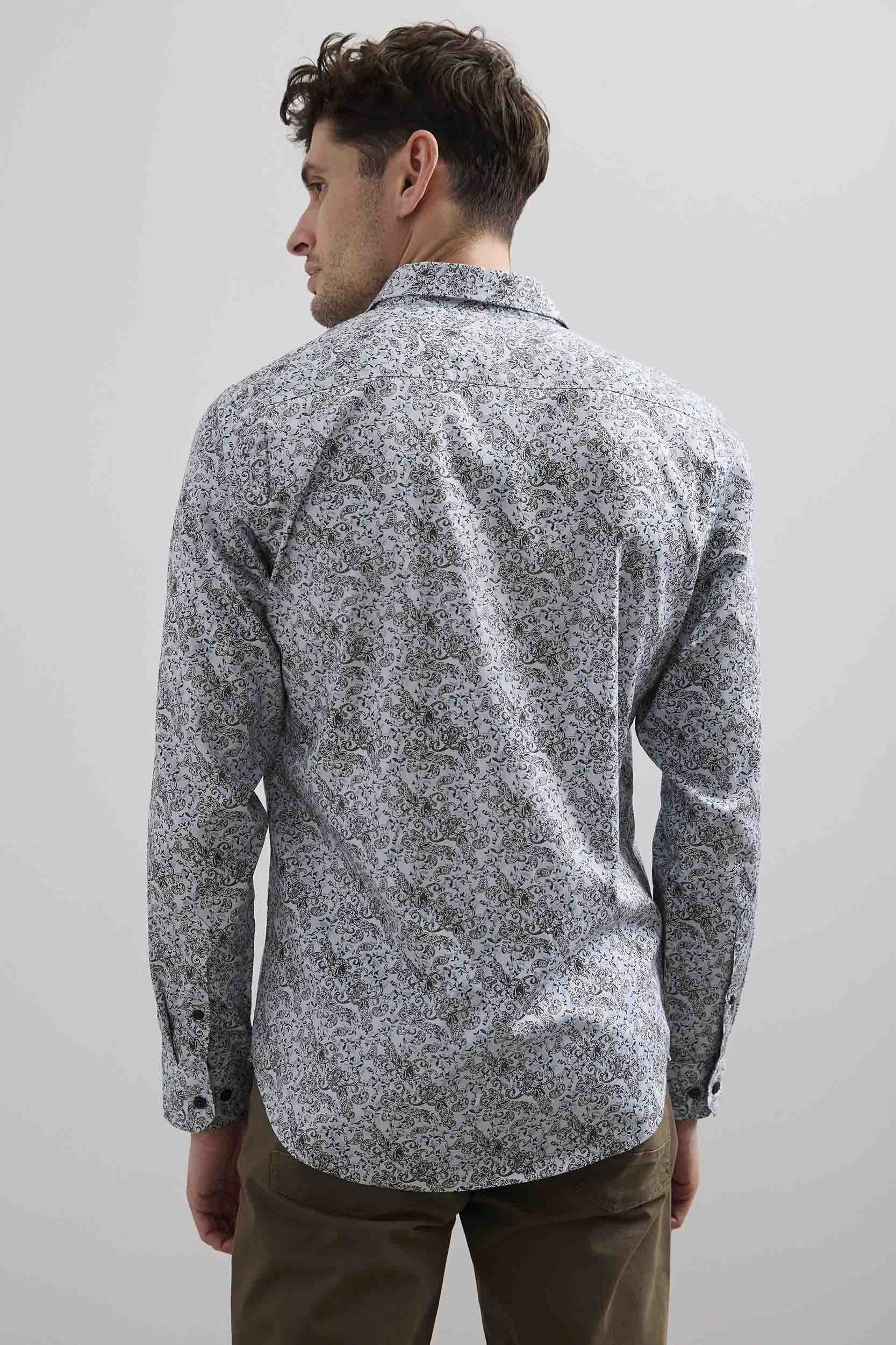Chemise ajustée a imprimés