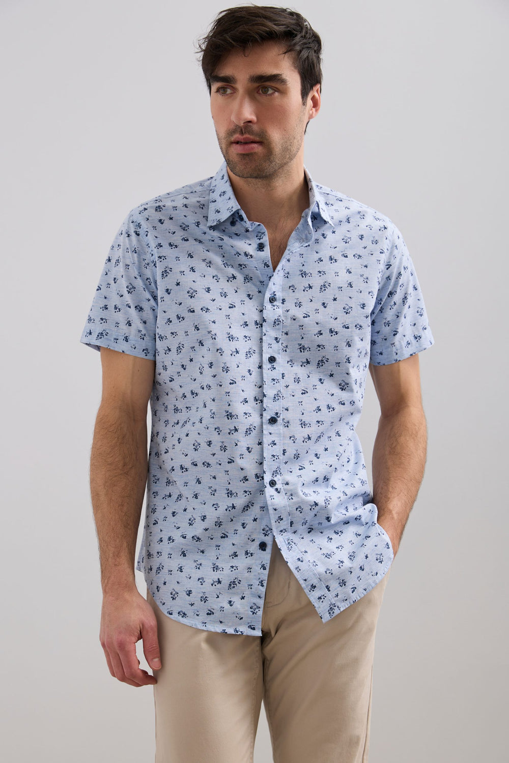 Chemise ajustée à motif