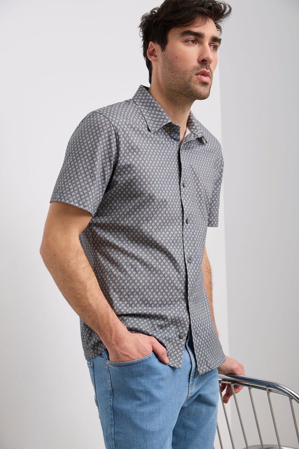 Chemise en jersey à motif