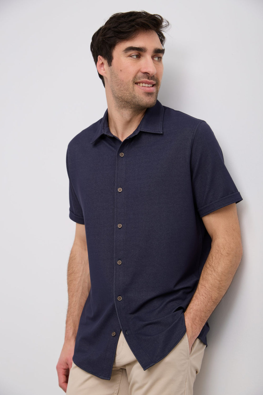 Chemise jersey à manches courtes