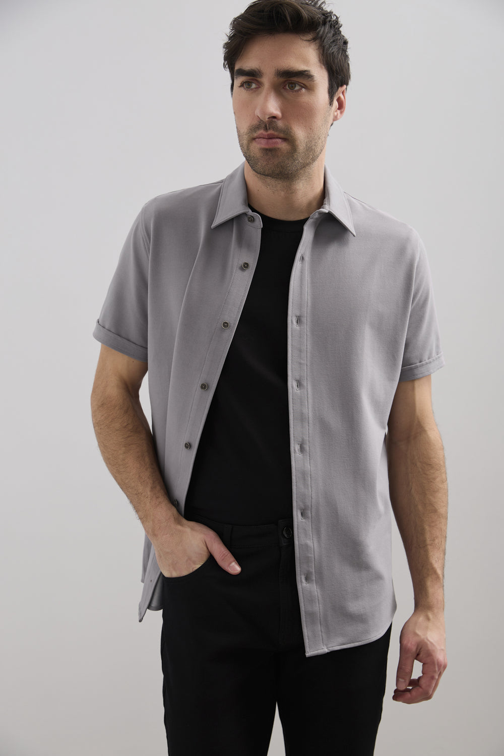 Chemise jersey à manches courtes