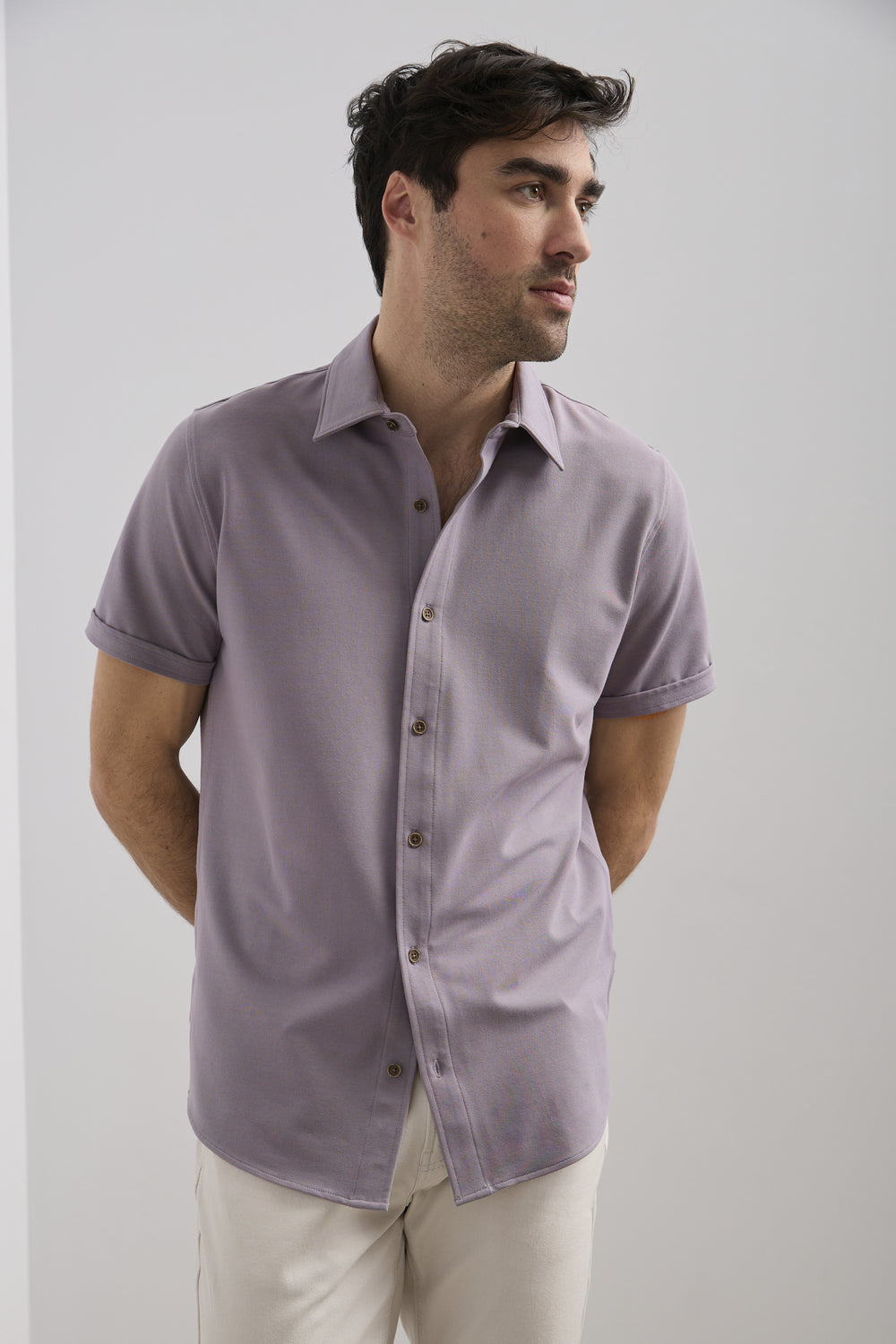 Chemise jersey à manches courtes