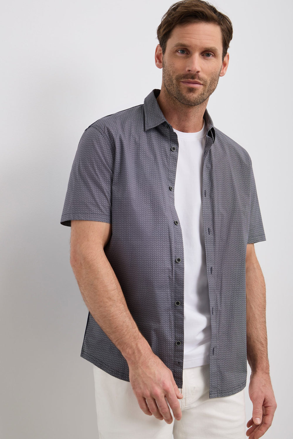 Chemise imprimée dos jersey