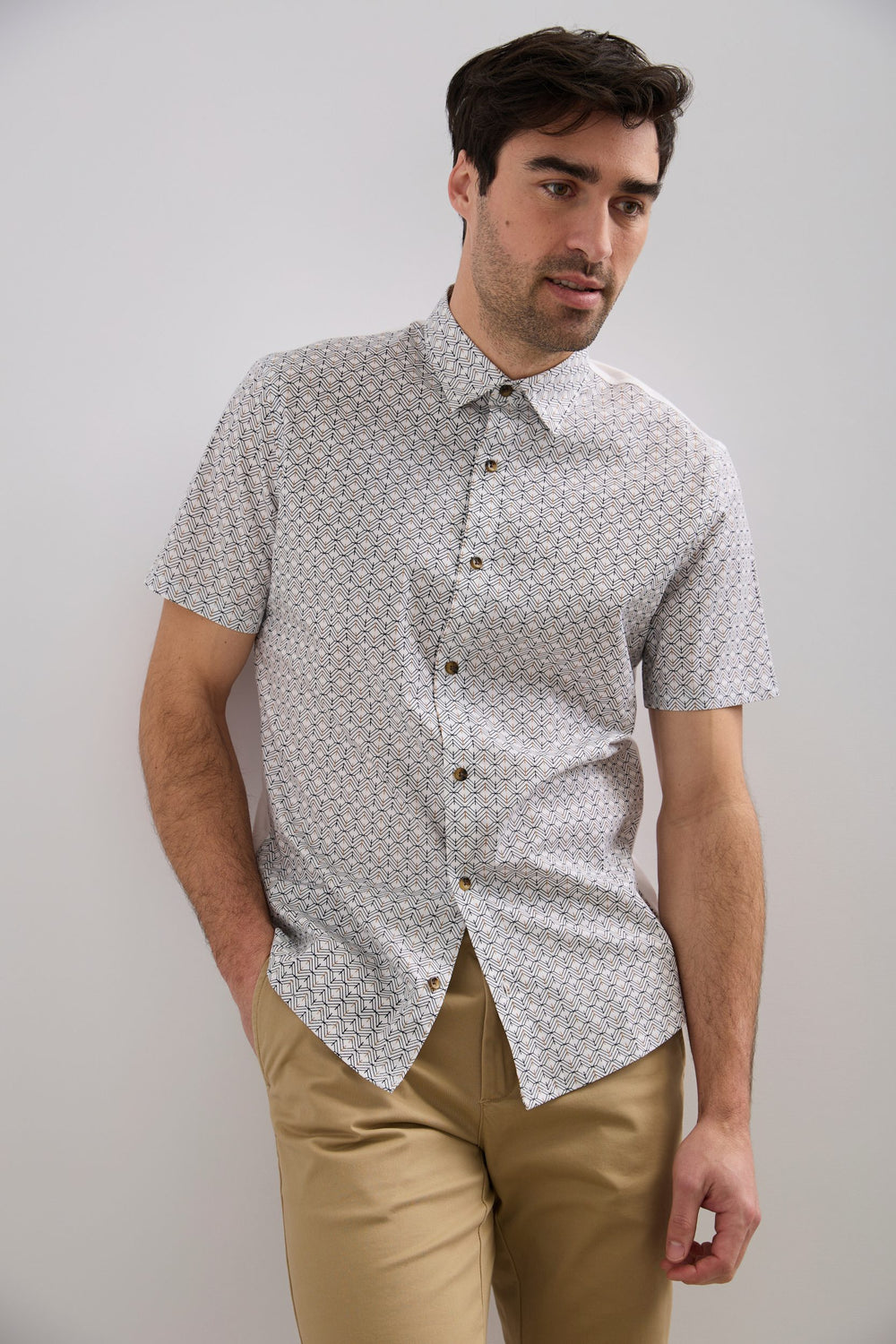 Chemise dos jersey géo