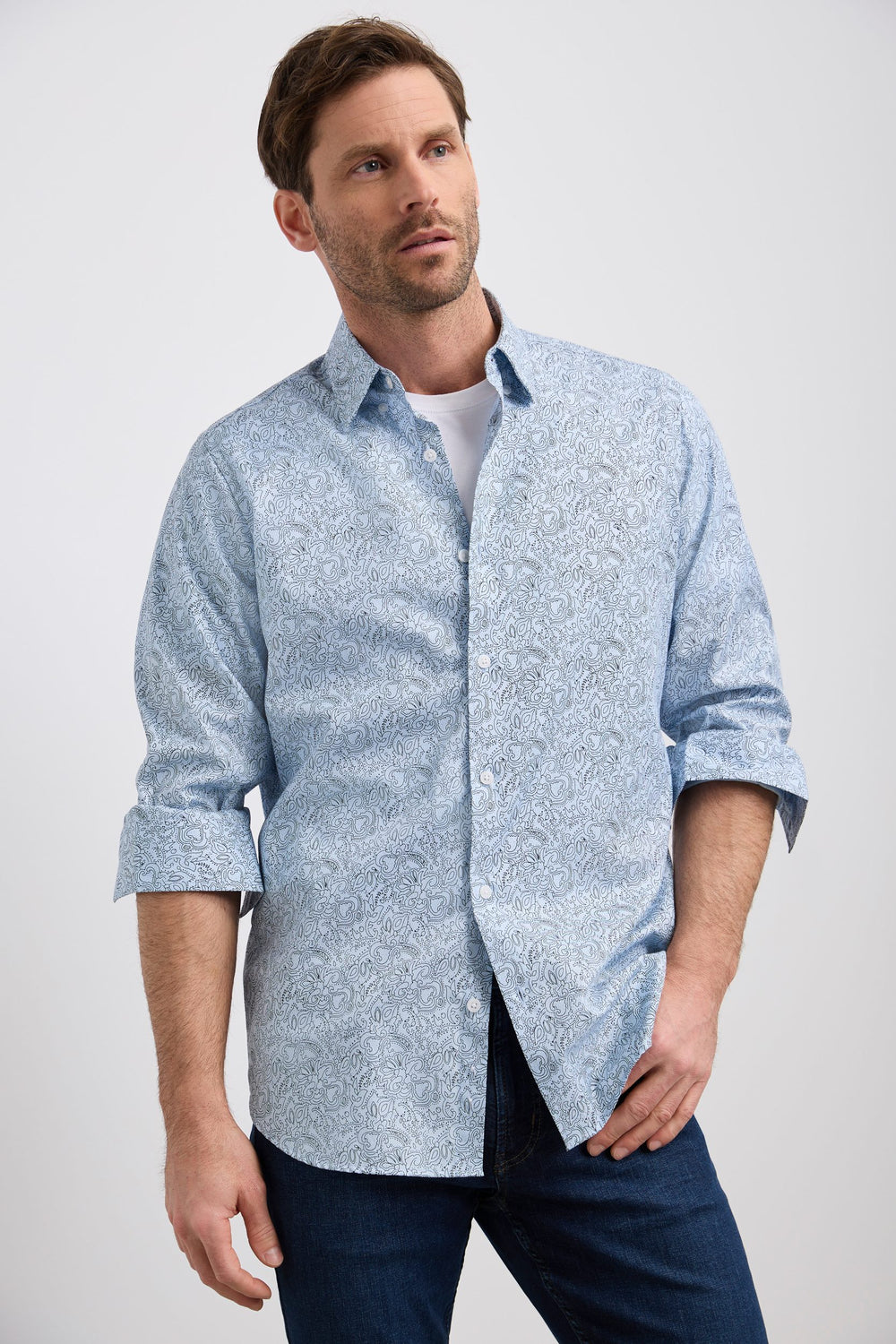 Chemise ajusté imprimé cashemire