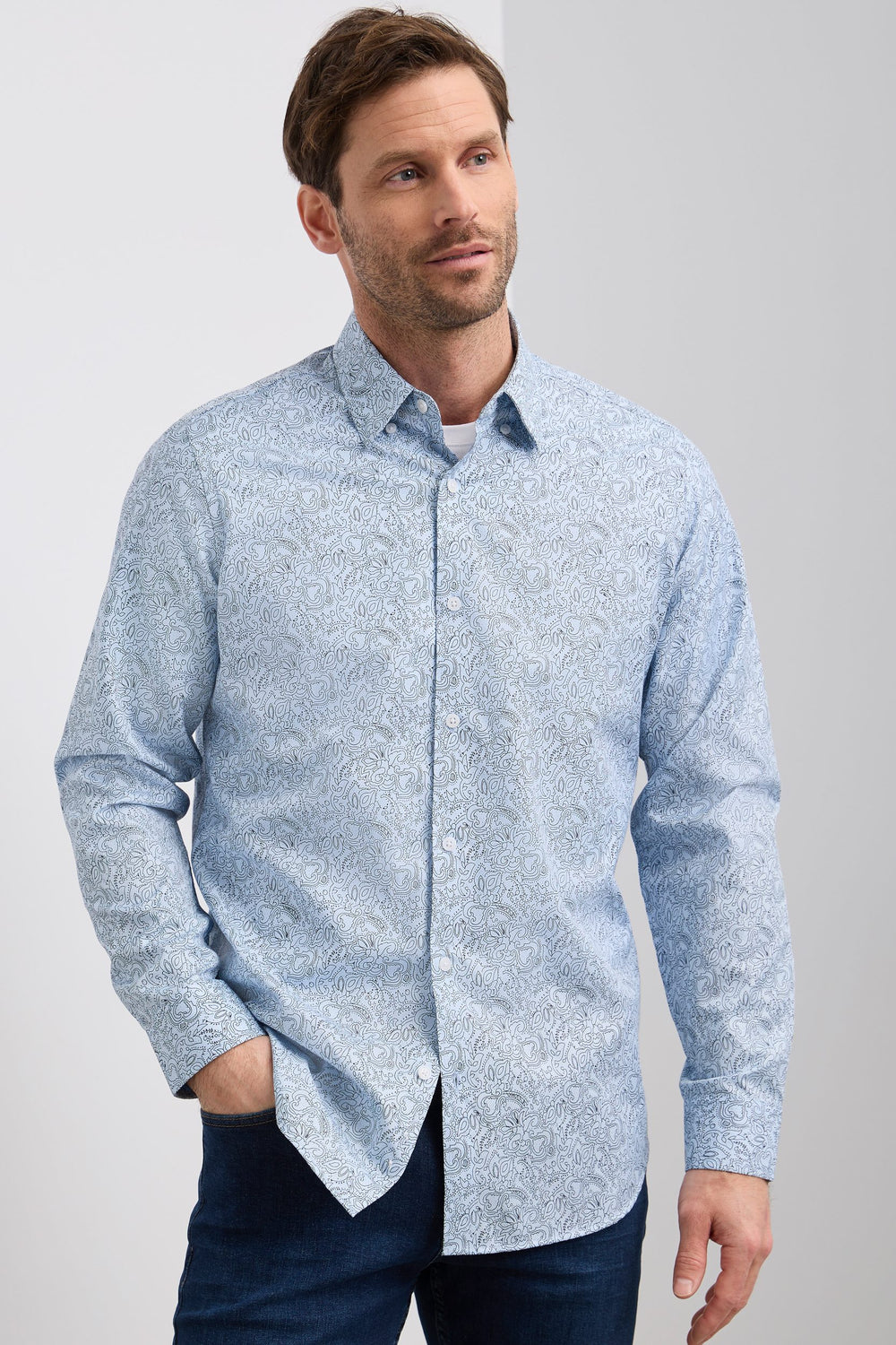 Chemise ajusté imprimé cashemire
