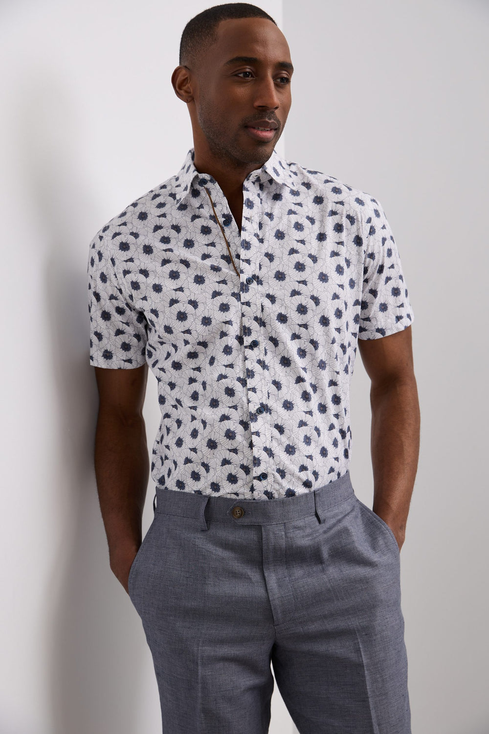 Chemise à imprimé ajustée