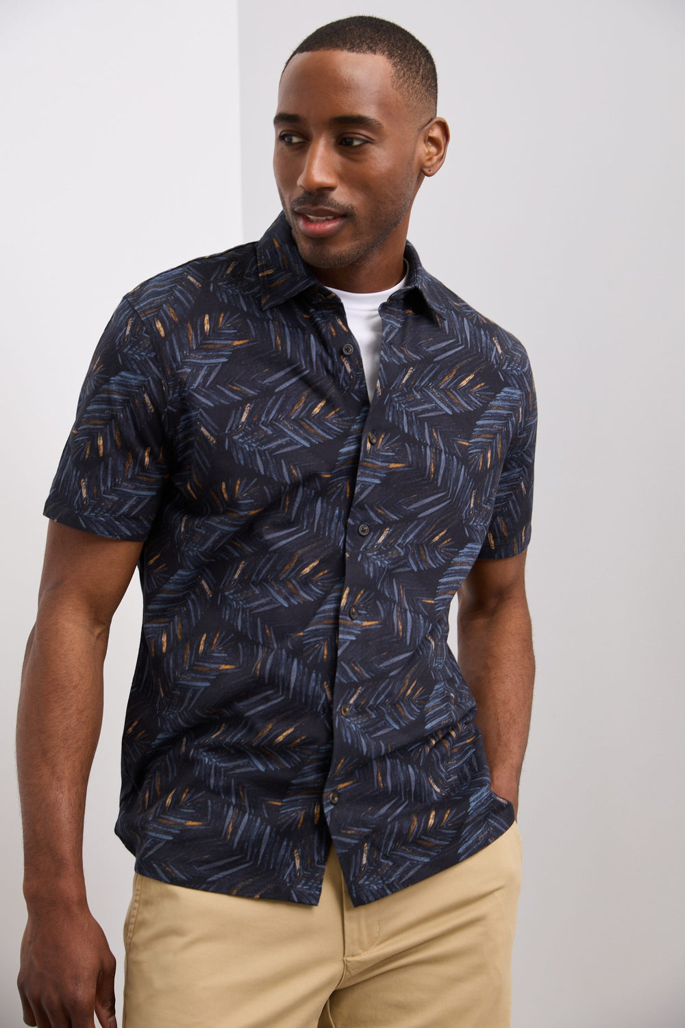 Chemise en jersey imprimée