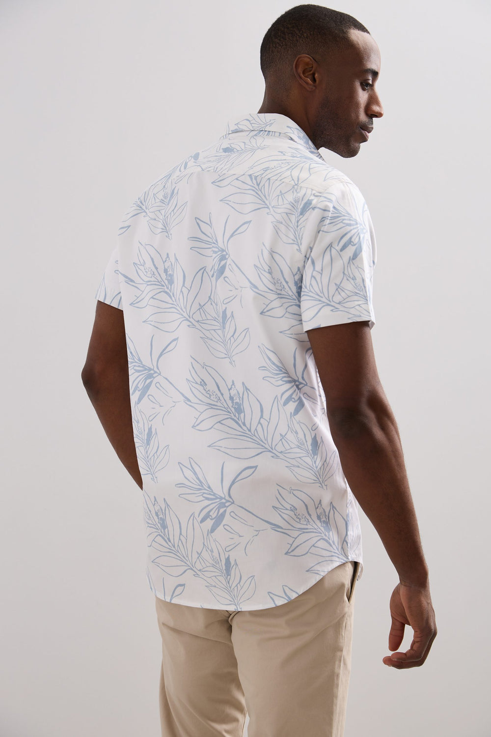 Chemise à imprimé semi-ajustée
