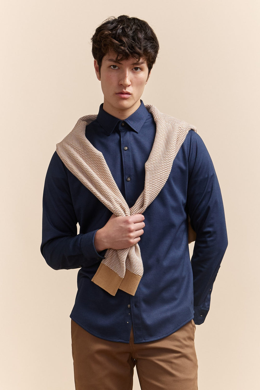 Chemise jersey manches longues