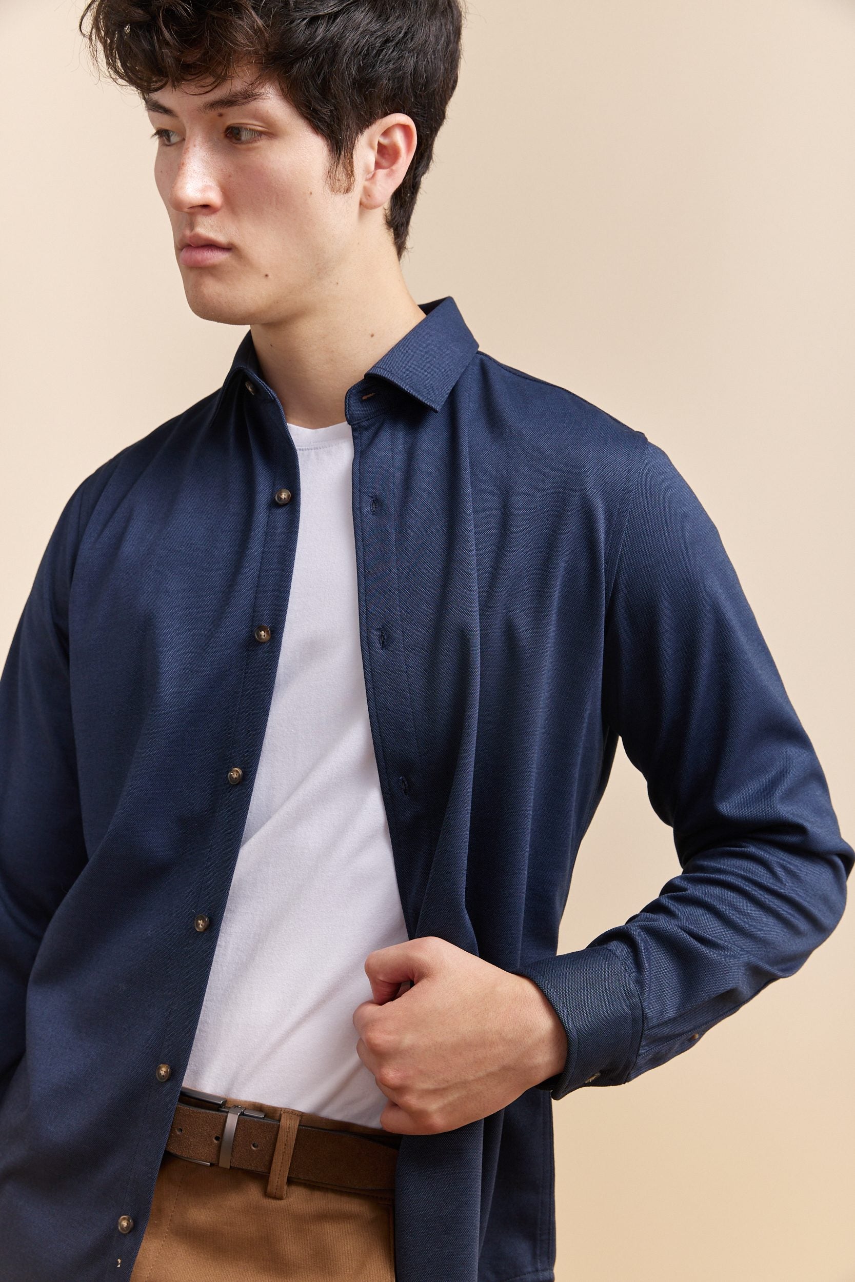 Chemise jersey manches longues