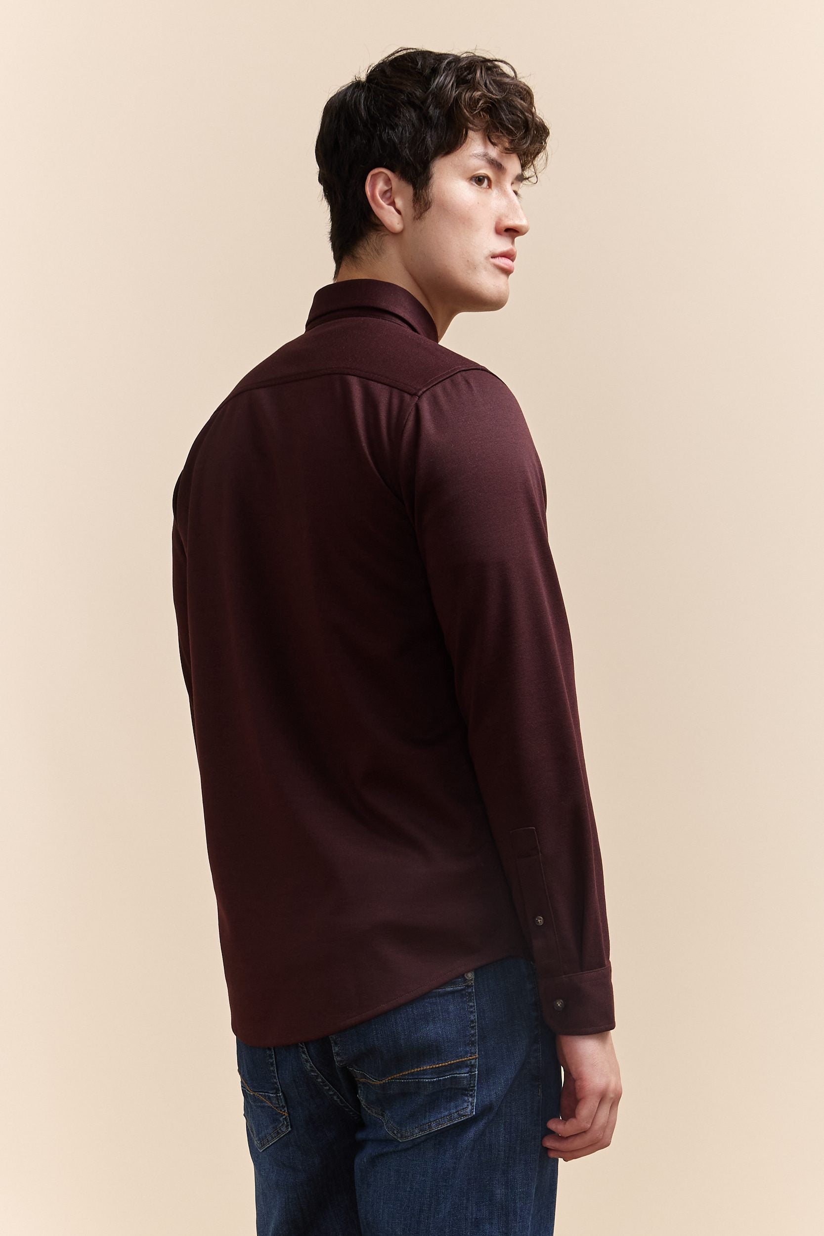 Chemise jersey manches longues